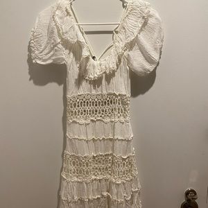Free People white off the shoulder dress